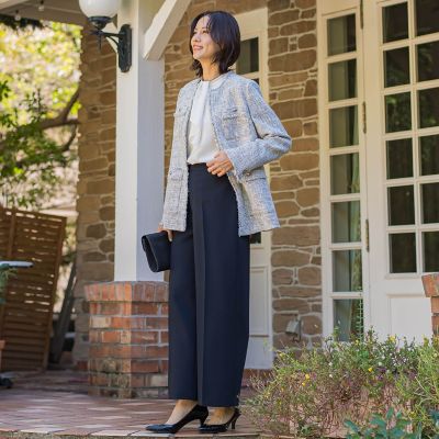 デシンシフォンブラウス≪洗濯機で洗える≫