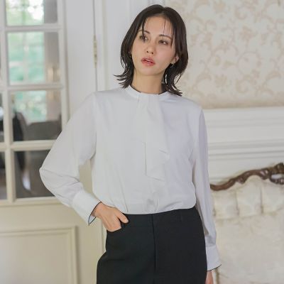 デシンシフォンブラウス≪洗濯機で洗える≫