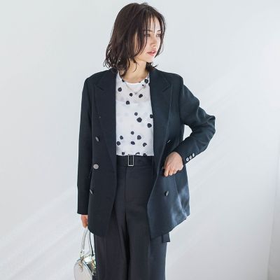 ブラウス シャツ ランダムドットプリントブラウス「洗濯機で洗える」 レディース セール】ランダムドットプリントブラウス≪洗濯機で洗える
