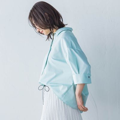 ＜LAUTREAMONT (Women)＞シワ軽減オックスフォードブラウス≪洗濯機で洗える≫