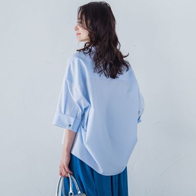 シワ軽減オックスフォードブラウス≪洗濯機で洗える≫ | LAUTREAMONT