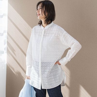 LAUTREAMONT (Women)/ロートレアモン レースチュニックブラウス≪洗濯機で洗える≫