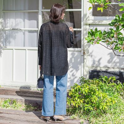 レースチュニックブラウス≪洗濯機で洗える≫