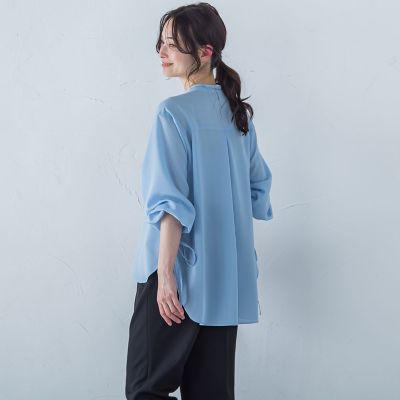 サイドリボンドレープブラウス≪イージーケア≫ | LAUTREAMONT (Women 