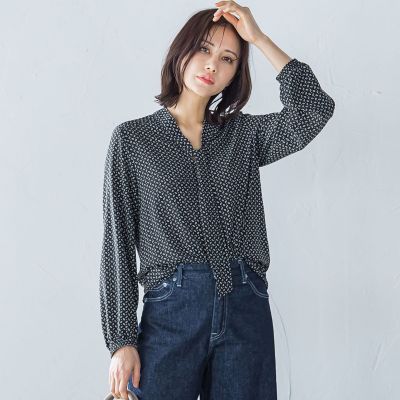 ブラウス シャツ 「WEB限定」ヴィーナスデシンプリントブラウス「洗濯機で洗える」 レディース セール】【WEB限定】ヴィーナスデシンプリントブラウス≪洗濯機