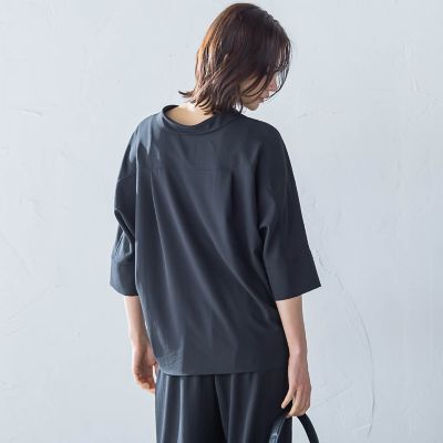 【一部店舗限定販売】キレイ×リラックス　スキッパーブラウス≪洗濯機で洗える≫