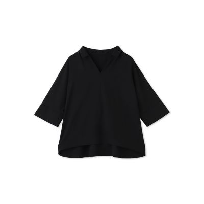 【一部店舗限定販売】キレイ×リラックス　スキッパーブラウス≪洗濯機で洗える≫