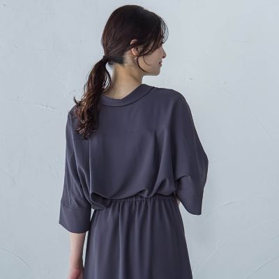 【一部店舗限定販売】キレイ×リラックス　スキッパーブラウス≪洗濯機で洗える≫