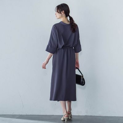 【一部店舗限定販売】キレイ×リラックス　スキッパーブラウス≪洗濯機で洗える≫