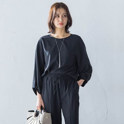 キレイ×リラックス　アムンゼンブラウス≪手洗い可能≫