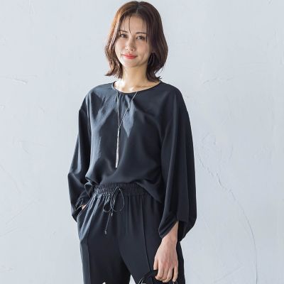 キレイ×リラックス　アムンゼンブラウス≪手洗い可能≫