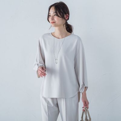 キレイ×リラックス　アムンゼンブラウス≪手洗い可能≫