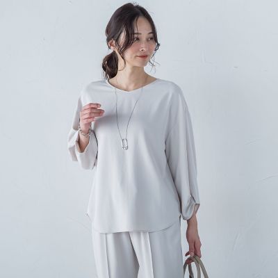 キレイ×リラックス　アムンゼンブラウス≪手洗い可能≫