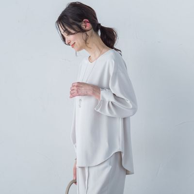 キレイ×リラックス　アムンゼンブラウス≪手洗い可能≫