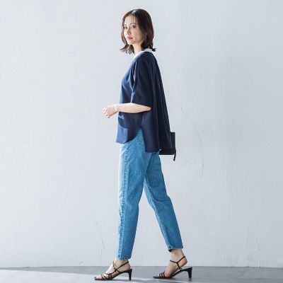 ジョーゼット配色ブラウス≪洗濯機で洗える≫ | LAUTREAMONT (Women 