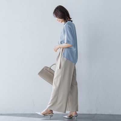ジョーゼット配色ブラウス≪洗濯機で洗える≫ | LAUTREAMONT (Women 