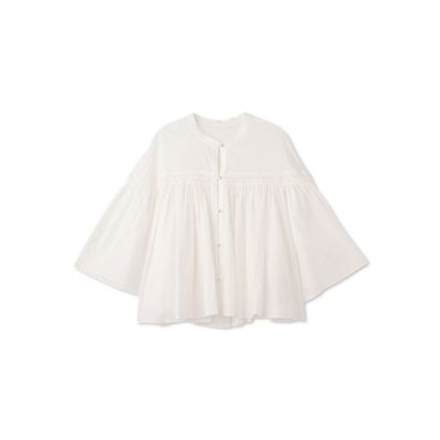ピンタックｃｏｔｔｏｎブラウス≪洗濯機で洗える≫