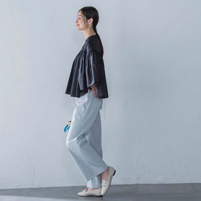 ピンタックｃｏｔｔｏｎブラウス≪洗濯機で洗える≫