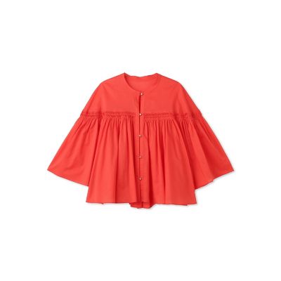 ピンタックｃｏｔｔｏｎブラウス≪洗濯機で洗える≫