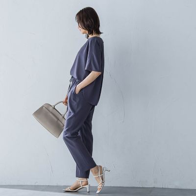 キレイ×リラックス　ハーフスリーブブラウス≪洗濯機で洗える≫