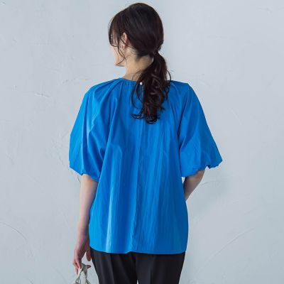 一部店舗限定販売】ワッシャーボリュームスリーブブラウス