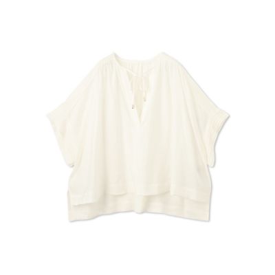 【SALE】LAUTREAMONT (Women)/ロートレアモン【一部店舗限定販売】タック袖エアリーブラウス&#8810;手洗い可能&#8811; 01ホワイト トップス【三越伊勢丹/公式】