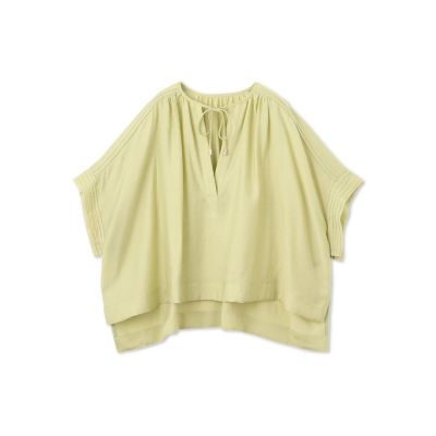 【SALE】LAUTREAMONT (Women)/ロートレアモン【一部店舗限定販売】タック袖エアリーブラウス&#8810;手洗い可能&#8811; 08イエロー トップス【三越伊勢丹/公式】