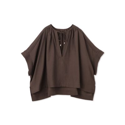 【SALE】LAUTREAMONT (Women)/ロートレアモン【一部店舗限定販売】タック袖エアリーブラウス&#8810;手洗い可能&#8811; 20チャコールグレー トップス【三越伊勢丹/公式】
