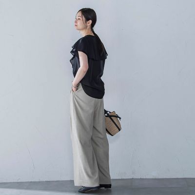 LAUTREAMONT / ロートレアモン ラッフルシアーブラウス≪洗濯機で洗える≫ ラッフルシアーブラウス≪洗濯機で洗える≫ | LAUTREAMONT