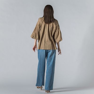 【ＷＥＢ限定】コットンボイルブラウス≪手洗い可能≫