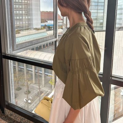 【ＷＥＢ限定】コットンボイルブラウス≪手洗い可能≫
