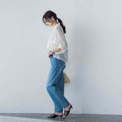 【ＷＥＢ限定】シアースリーブギャザーカラーブラウス≪手洗い可能≫