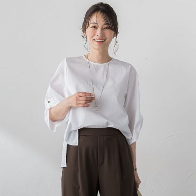 【ＷＥＢ限定】クールマックスサッカーブラウス≪洗濯機で洗える≫