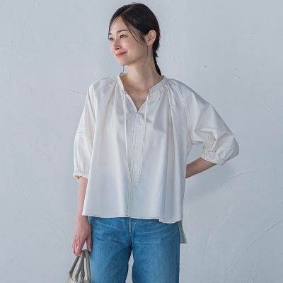 LAUTREAMONT / ロートレアモン 【WEB限定】極上ライトデニムブラウス≪洗濯機で洗える≫ WEB限定】極上ライトデニムブラウス≪洗濯機で洗える