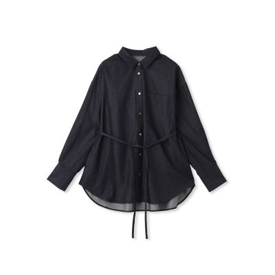 【ＷＥＢ限定】極上ライトデニムシャツ≪洗濯機で洗える≫