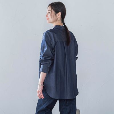 【ＷＥＢ限定】極上ライトデニムシャツ≪洗濯機で洗える≫