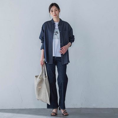 【ＷＥＢ限定】極上ライトデニムシャツ≪洗濯機で洗える≫