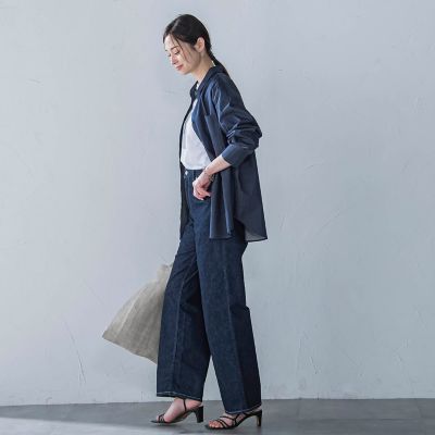 【ＷＥＢ限定】極上ライトデニムシャツ≪洗濯機で洗える≫