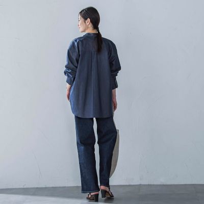 【ＷＥＢ限定】極上ライトデニムシャツ≪洗濯機で洗える≫
