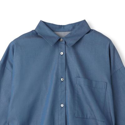 【ＷＥＢ限定】極上ライトデニムシャツ≪洗濯機で洗える≫