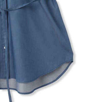 【ＷＥＢ限定】極上ライトデニムシャツ≪洗濯機で洗える≫