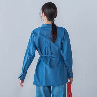 【ＷＥＢ限定】極上ライトデニムシャツ≪洗濯機で洗える≫