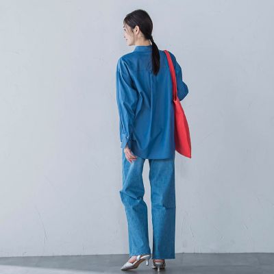 【ＷＥＢ限定】極上ライトデニムシャツ≪洗濯機で洗える≫