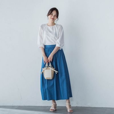 【ＷＥＢ限定】ローンレース切り替えブラウス