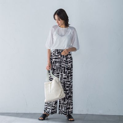 【ＷＥＢ限定】ローンレース切り替えブラウス
