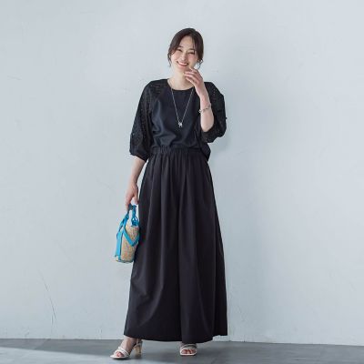 【ＷＥＢ限定】ローンレース切り替えブラウス