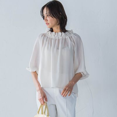 ブラウス シャツ ２WAYオフショルダーブラウス「洗濯機で洗える」 レディース 2WAYオフショルダーブラウス≪洗濯機で洗える