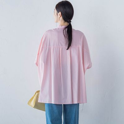 【ＷＥＢ限定】フランスアヤロングブラウス≪手洗い可能≫
