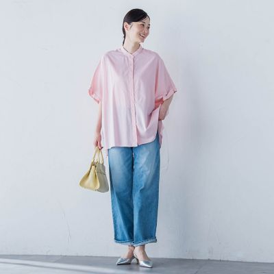 【ＷＥＢ限定】フランスアヤロングブラウス≪手洗い可能≫