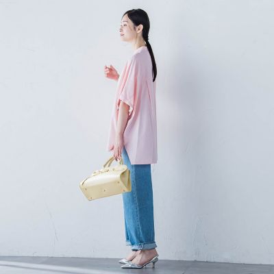 【ＷＥＢ限定】フランスアヤロングブラウス≪手洗い可能≫